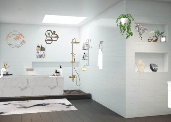 Salle de bain  Design Rendering