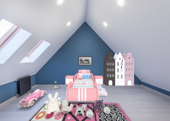 A nice little kids room for the contest Design Rendering