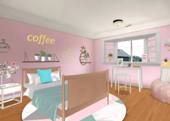 2016 teen youtube bedroom  Design Rendering