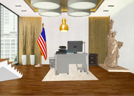 Trump's office Design Rendering