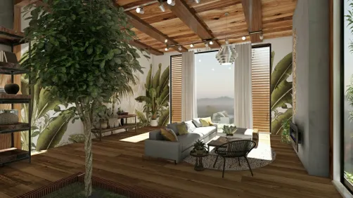 Tropical living room