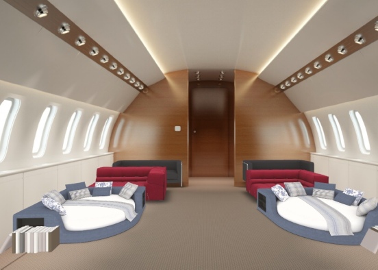 Airplane seatings Design Rendering