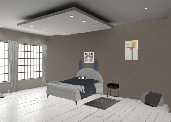 Dormitorio de Adolescente 🖤 Design Rendering