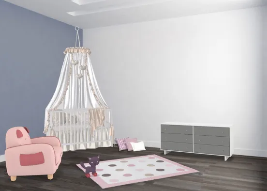 Newborn Baby Room Design Rendering