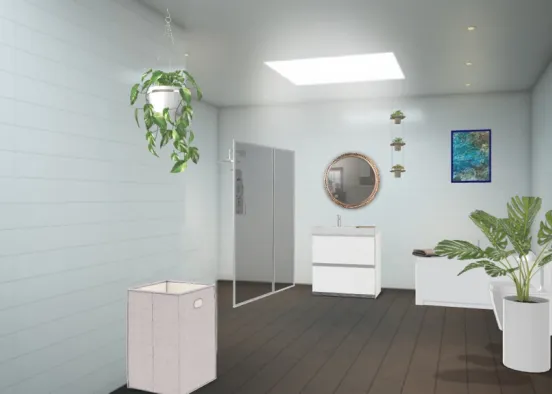 Eco-friendly bathroom Design Rendering