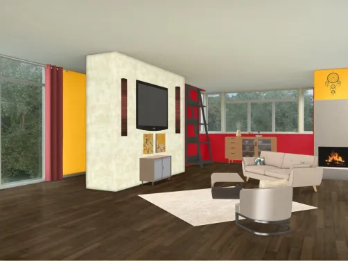 Indian inspired living room house #1