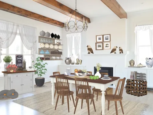 dining room at a farmhouse 🍽