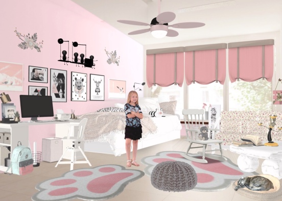 a room of one cute girl 🎀 Design Rendering