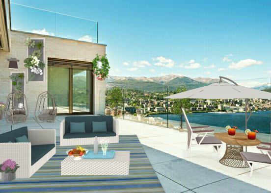 Outdoor surrounded by nature.  Design Rendering