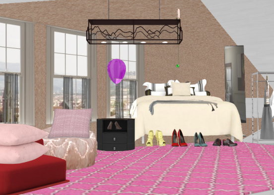 Chambre louise Design Rendering