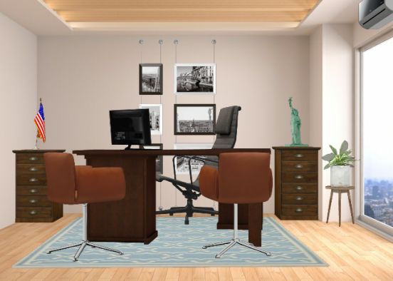 A new office. How is it? Design Rendering