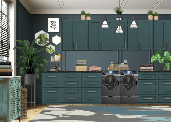 Luna Laundry Room  Design Rendering