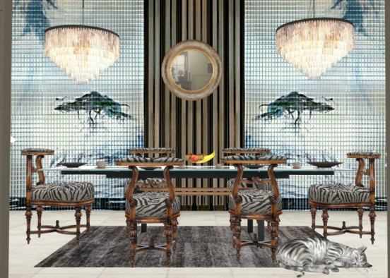 Classy Dinner Room 🍝🍷 Design Rendering