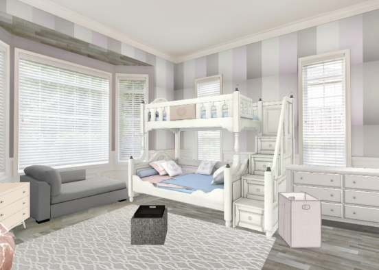 Kid's bedroom Design Rendering