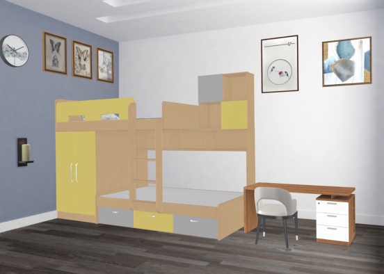 kid’s bedroom  Design Rendering