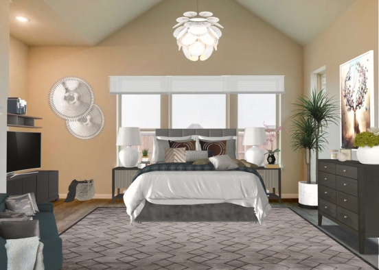 Bedrooms Design Rendering