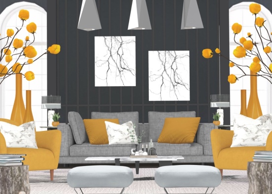 Living room 🍊  Design Rendering