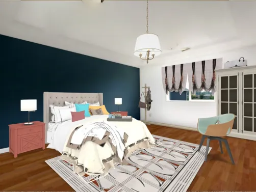 Un dormitorio muy acogedor.