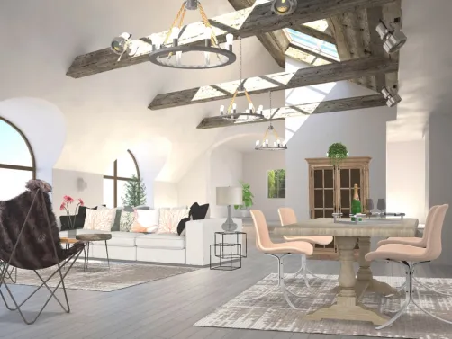 Salón comedor ...un estilo ecléctico.