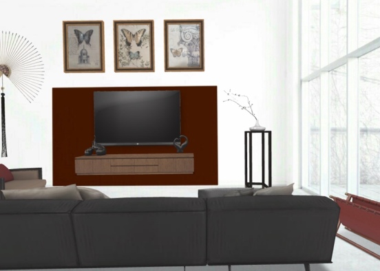Classic Living room  Design Rendering