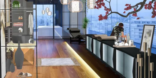 Bathroom in the penthouse