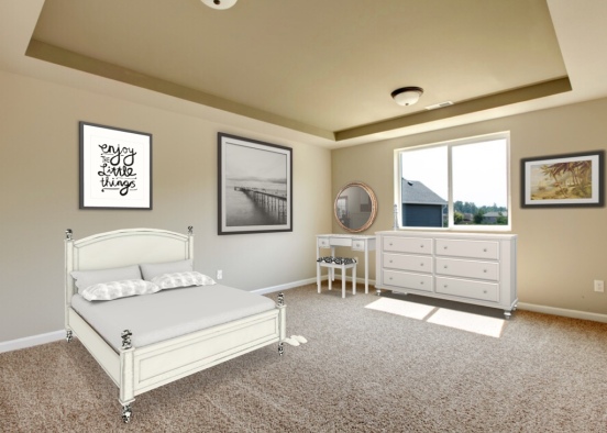basic bedroom  Design Rendering