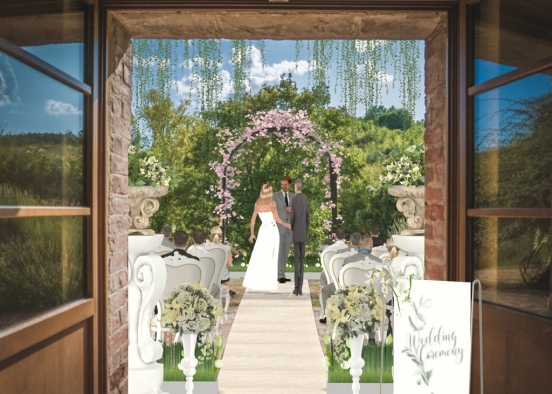 Vineyard Garden Wedding Design Rendering