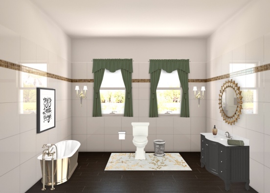 First Bathroom! Design Rendering
