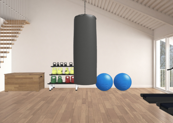 Youthful Gym Design Rendering