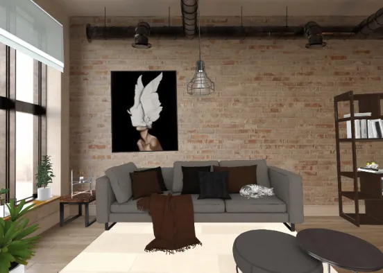 Wing's Living Room  Design Rendering