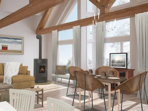 a rustic farmhouse 