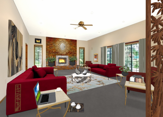 My first lounge room Design Rendering