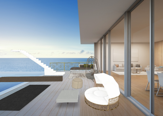 Casa al mare con trampolini Design Rendering