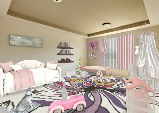 Mom and Baby’s Room Design Rendering