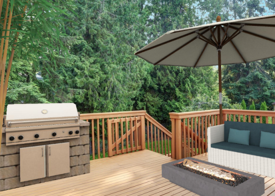 Simple outdoor living Design Rendering