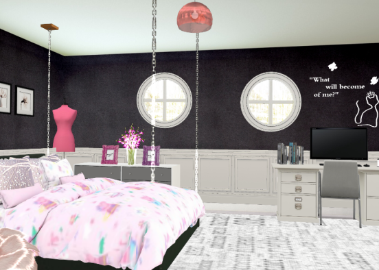Young girl room 🌸 Design Rendering