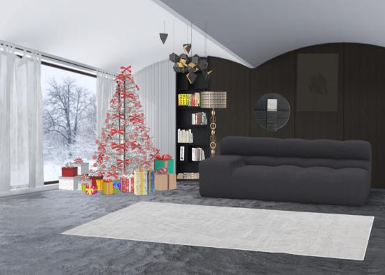 1 - Living Room Design Rendering