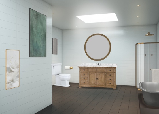 1 - Bathroom Design Rendering
