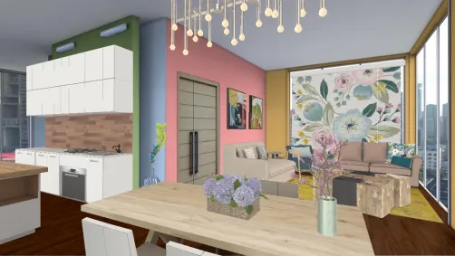Colorful Spaces (for Sandra)