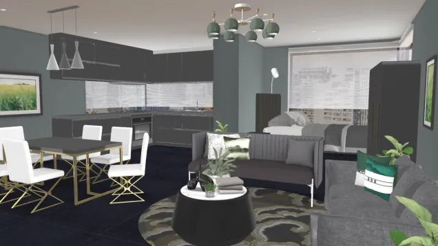 Green and Grey Apartment