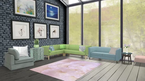 Pastel Living Room