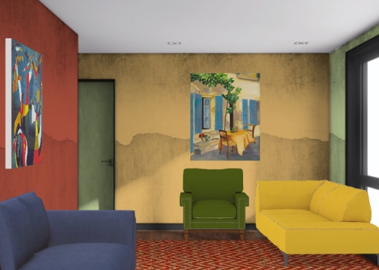 Colorful Interior Design Rendering