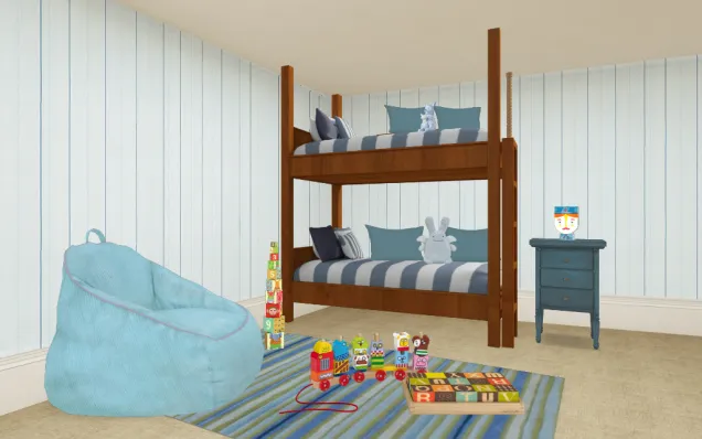 Blue Kids Bedroom