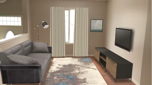 condo living room 4