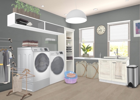 Laundry and Utility Design Rendering