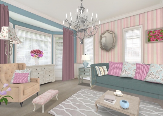 A Touch of Shabby Chic.  Design Rendering