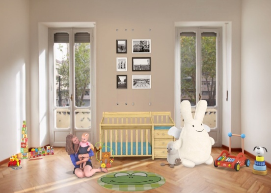 baby room with toys Design Rendering