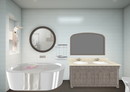 modern bath room Design Rendering