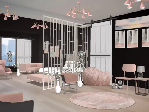 Black and Pink Bedroom.  Enjoy and please follow!!