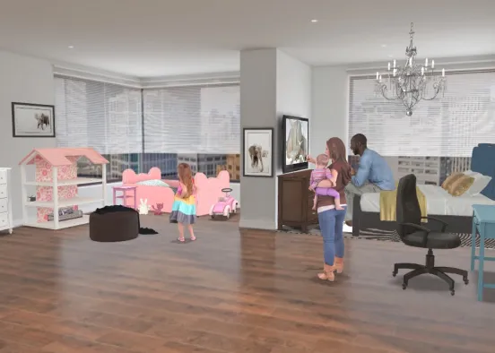 little family in little apartment 🏬 Design Rendering